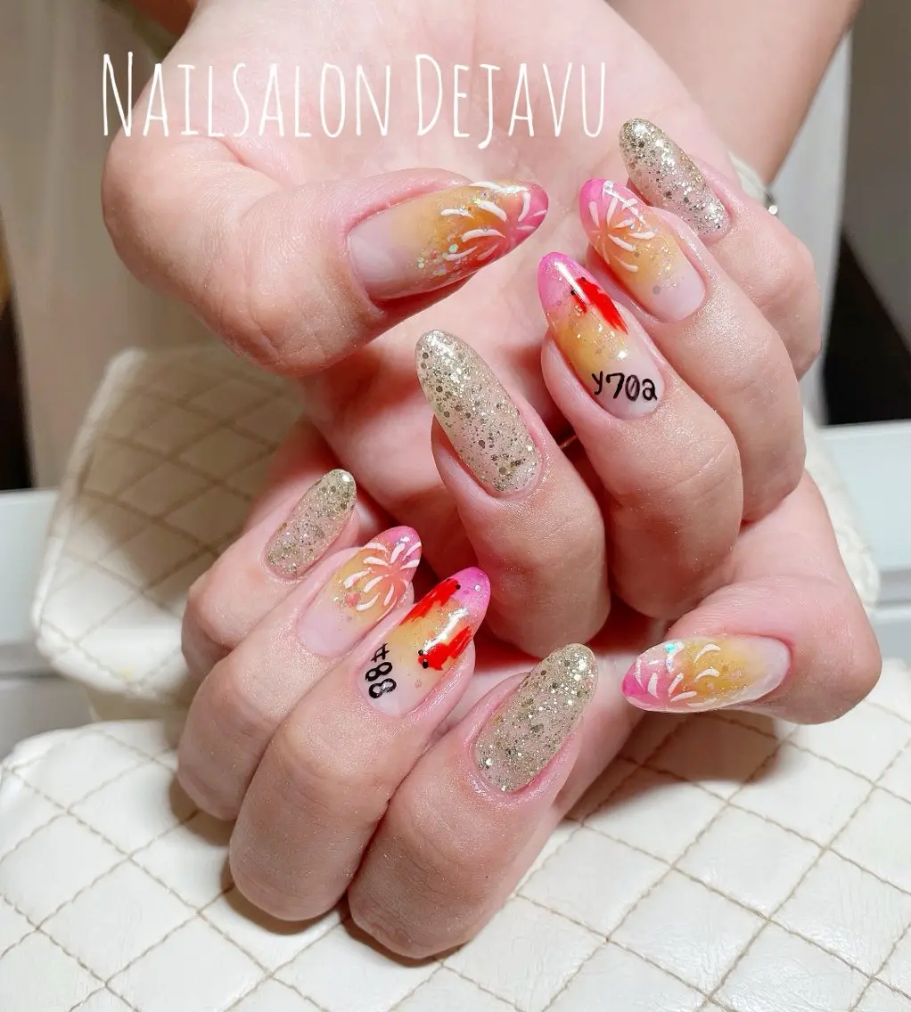 ネイル アートネイル 持ち込み ハンドネイル Nail salon Dejavu 🌿のネイルデザイン