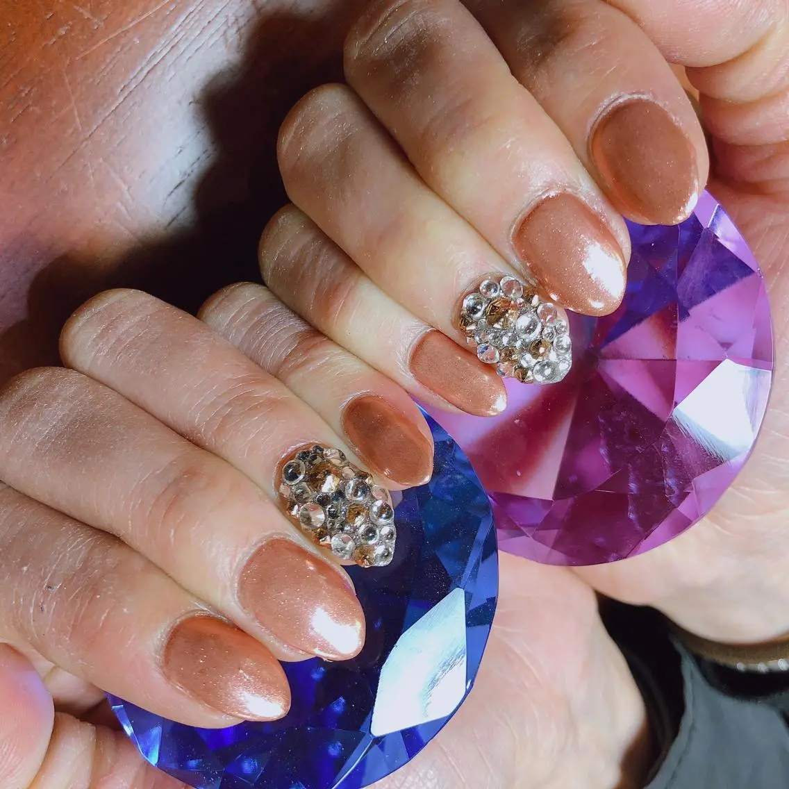 ショート ネイル ミラーネイル ハンドネイル 《LB》ラブリエ Nail&eyeのマツエク・マツパデザイン