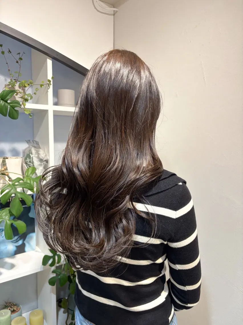 ロング カラー ヘアアレンジ カット ヘアカラー トリートメント アレンジ/新宿 透明感カラー/ヤノのヘアスタイル