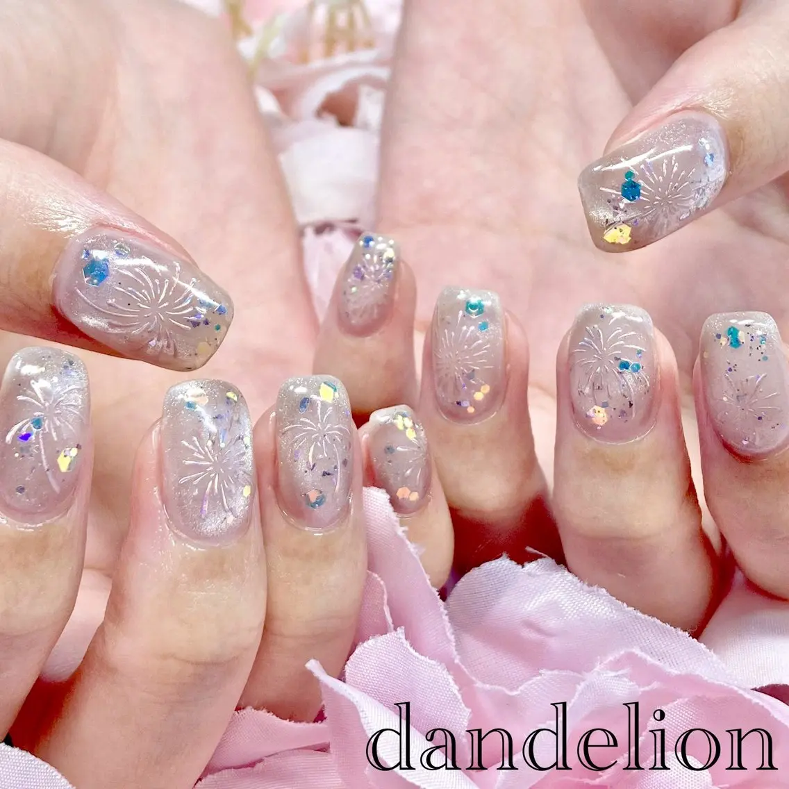 ネイル ハンドネイル ハンドケア dandelion ダンデライオンのネイルデザイン