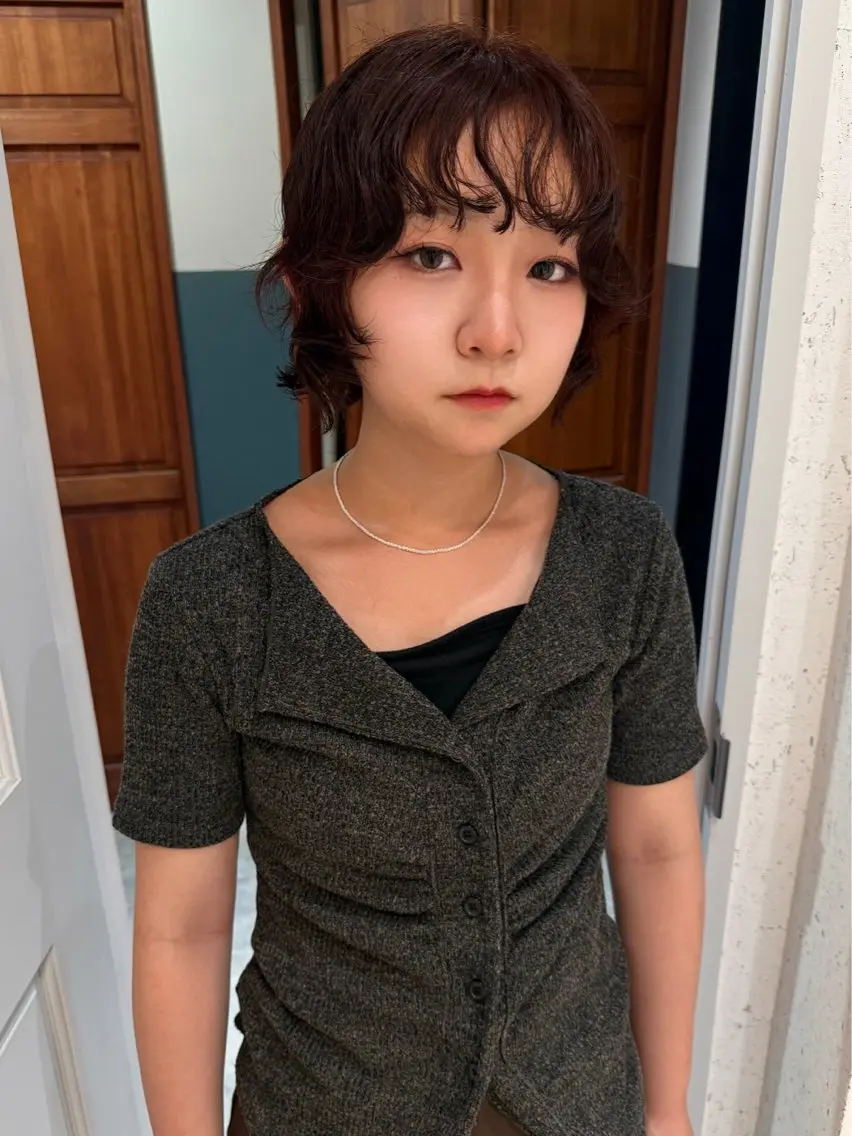 ショート カラー パーマ 似合わせカット カット ヘアカラー パーマ トリートメント mai / linoah˚✧のヘアスタイル
