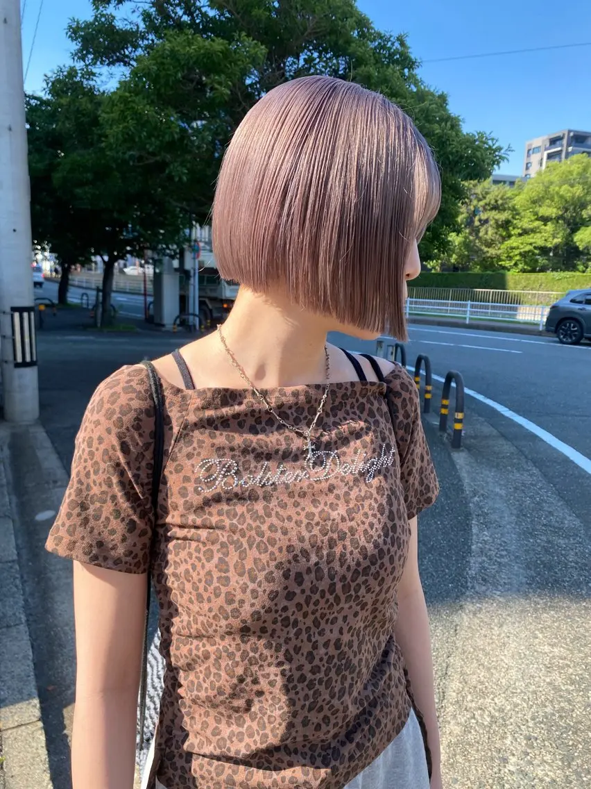 【ミニモ限定✨】小顔ボブカット+カラー+トリートメントの写真