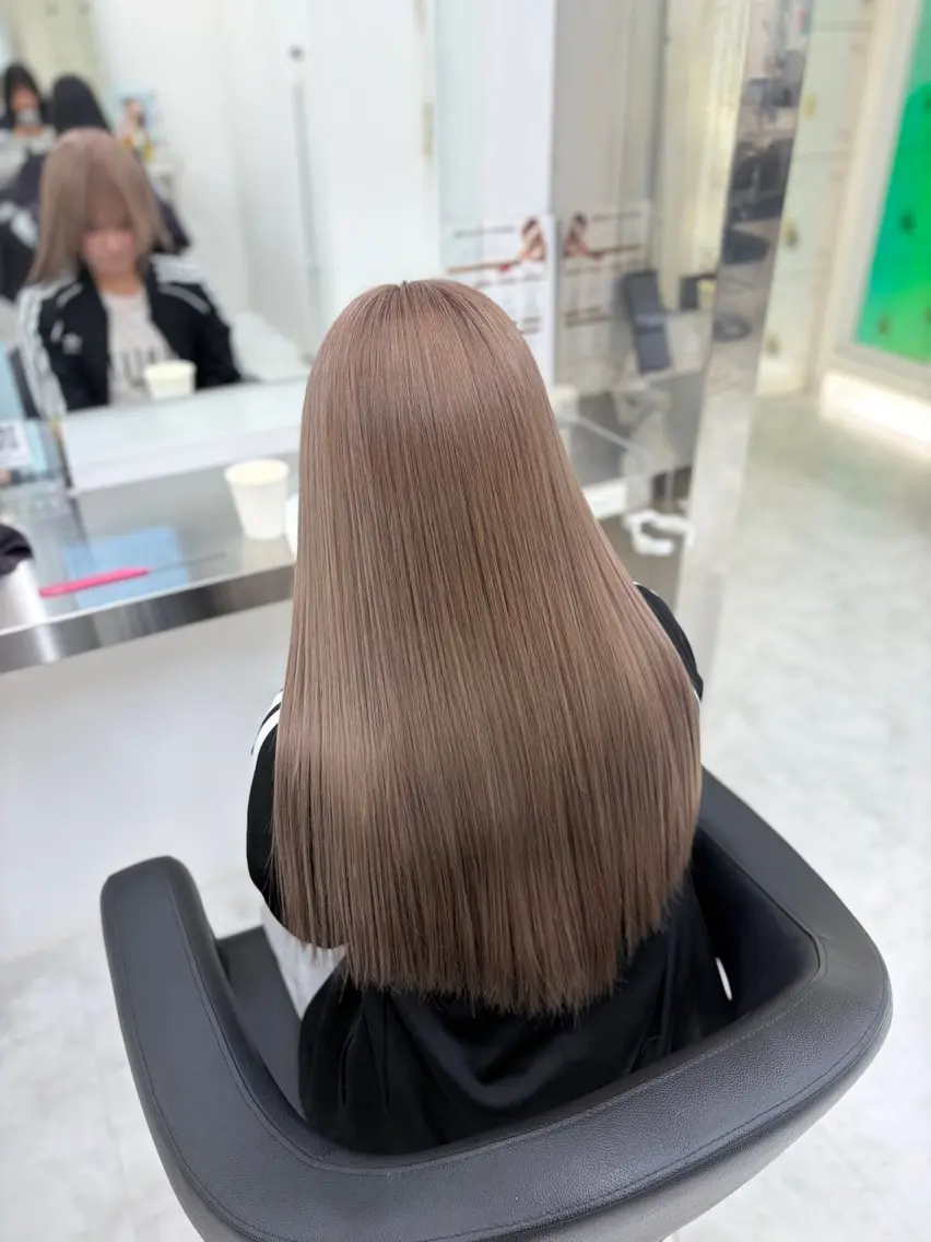 カラー カット ヘアカラー トリートメント ヘアセット 透明感うる艶カラー 🤍MANAMIのヘアスタイル