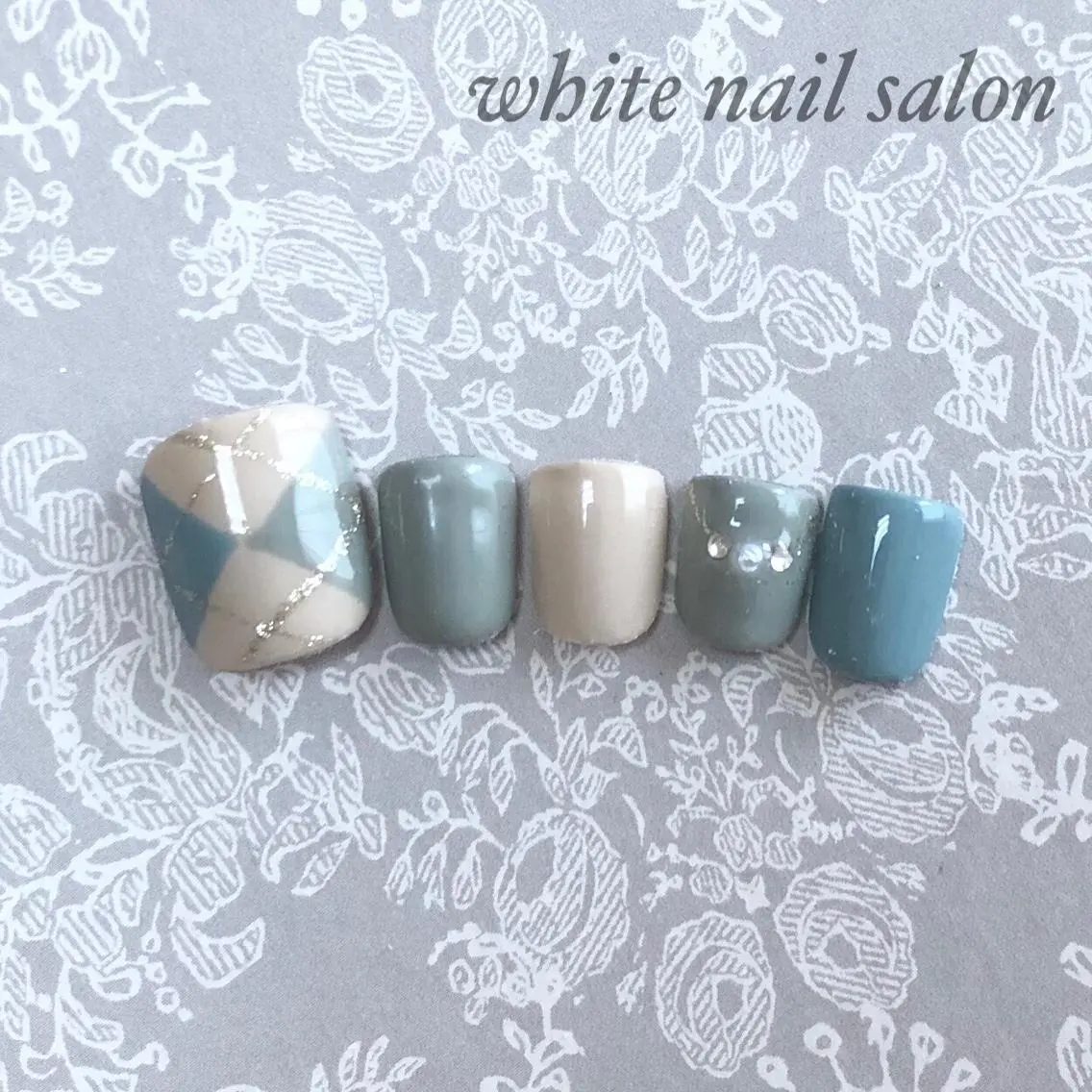 ネイル フットネイル ジェルネイル ハードジェル オフィスネイル スカルプネイル フットネイル white nail salonのネイルデザイン