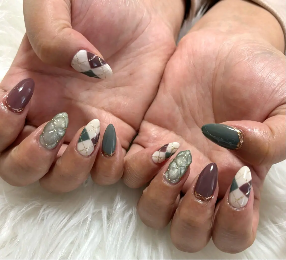 ネイル ハンドネイル nail salon HIRUKANAのネイルデザイン