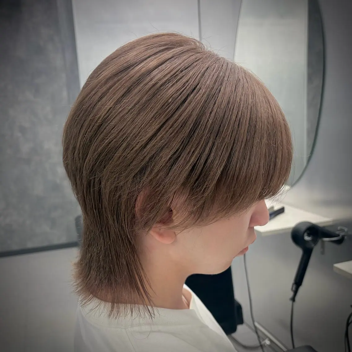 ミディアム カラー メンズ カット ヘアカラー トリートメント メンズ♱ハイトーン♱ ウルフʜᴀʀᴜᴋᴀのヘアスタイル