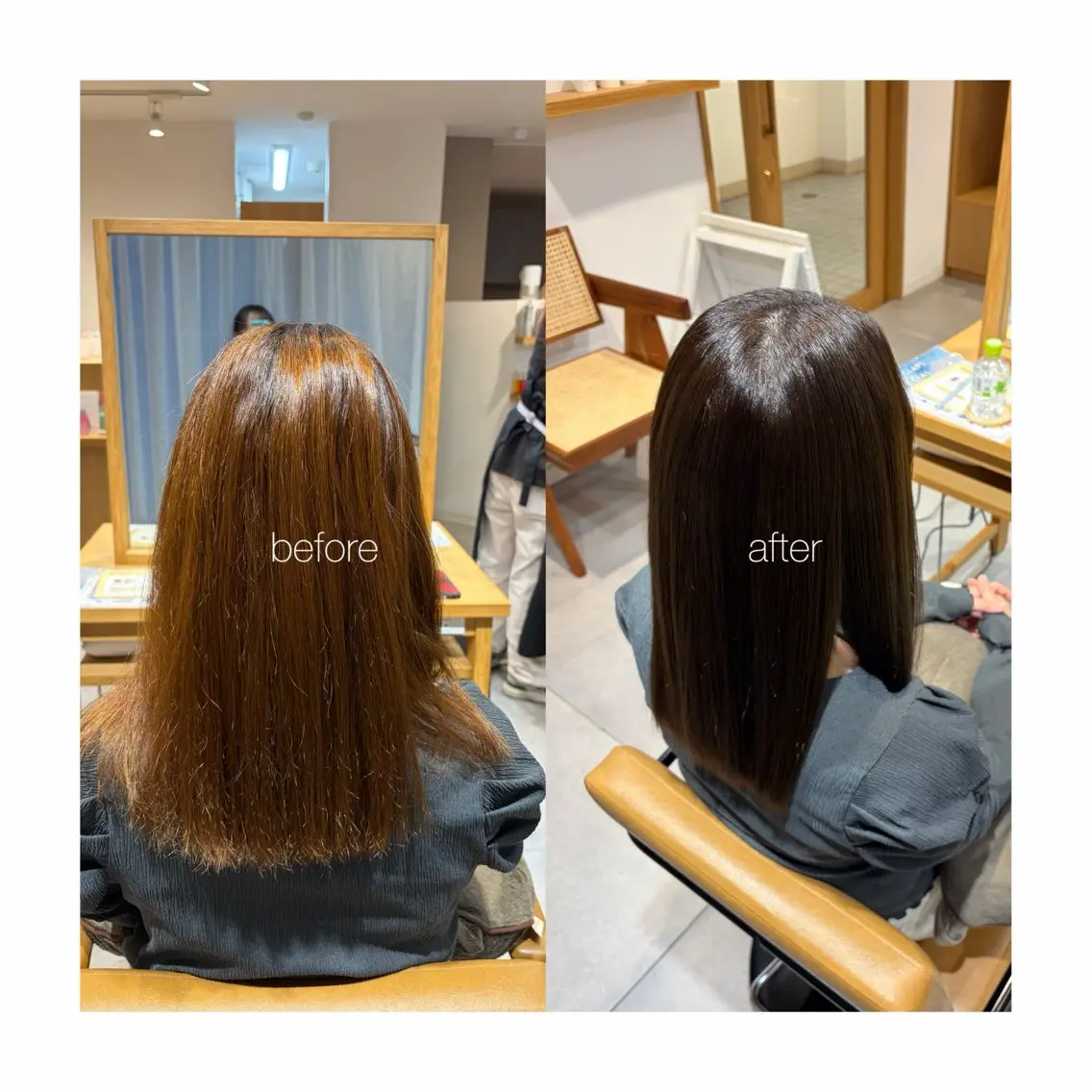 セミロング カラー ベージュカラー 透明感カラー オリーブベージュ 上大岡/ nanoka‪ (:のヘアスタイル