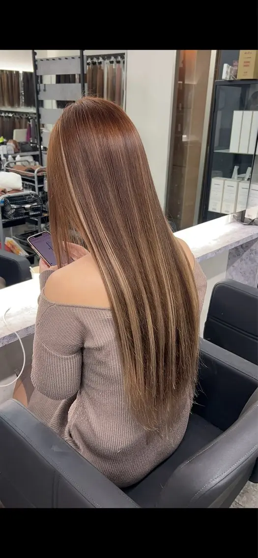 ロング ヘアカラー 田中 翔覇のヘアスタイル