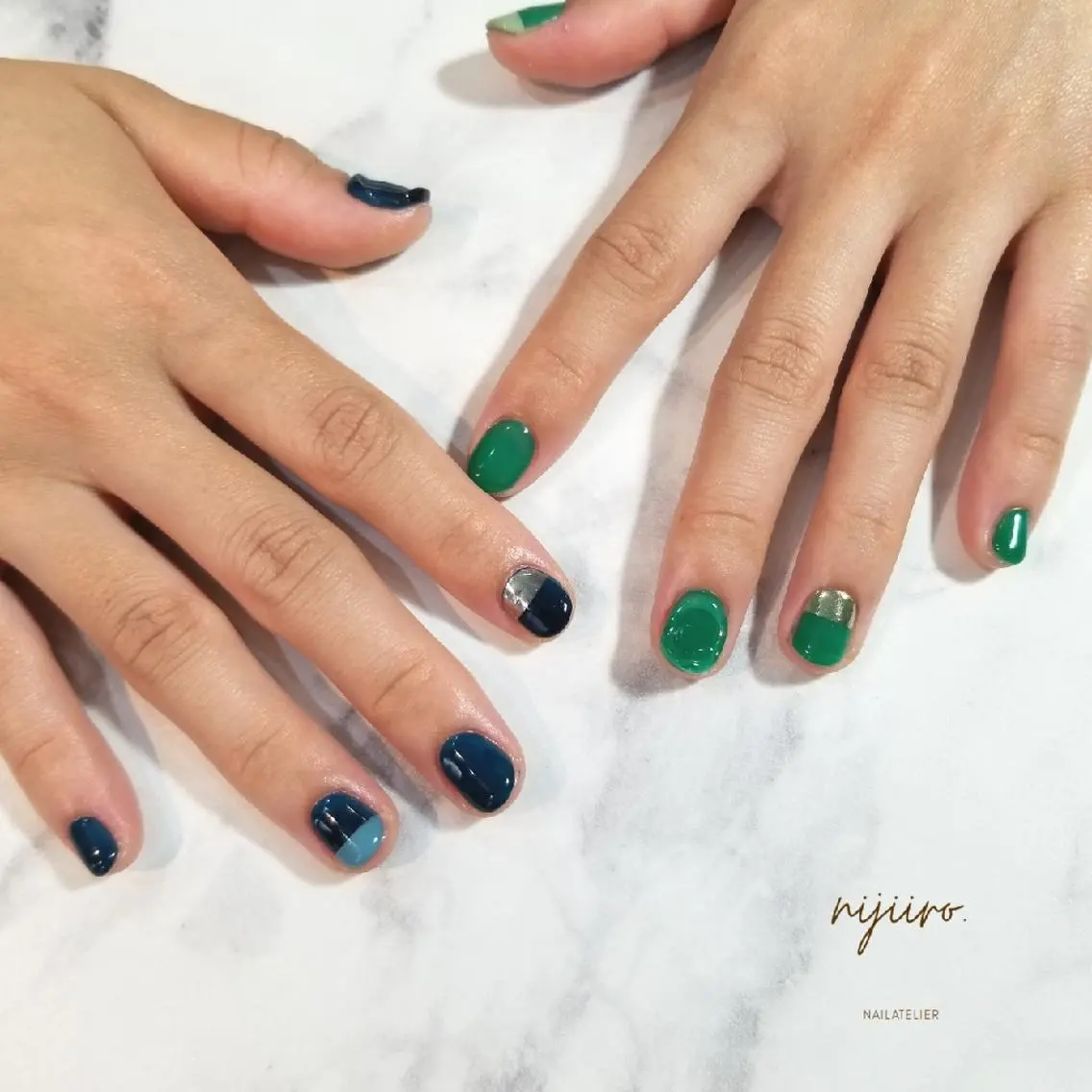 ネイル ハンドネイル nijiiro🌈 サトウのネイルデザイン