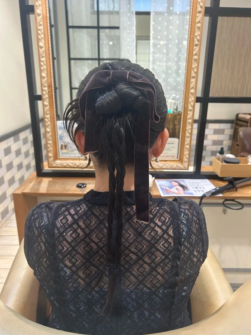 セミロング たけだ ゆうほのヘアスタイル