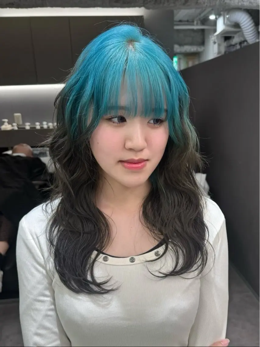 ロング ヘアカラー ハイトーン/名古屋 Hinakiのヘアスタイル