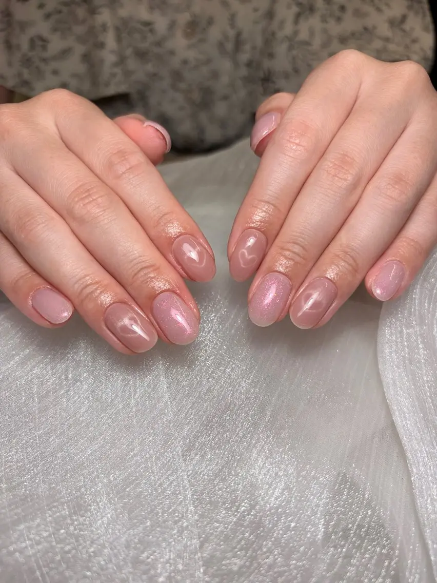 ネイル ハンドネイル ユリ🎀長さだし/ パラジェル/持ち込みのネイルデザイン