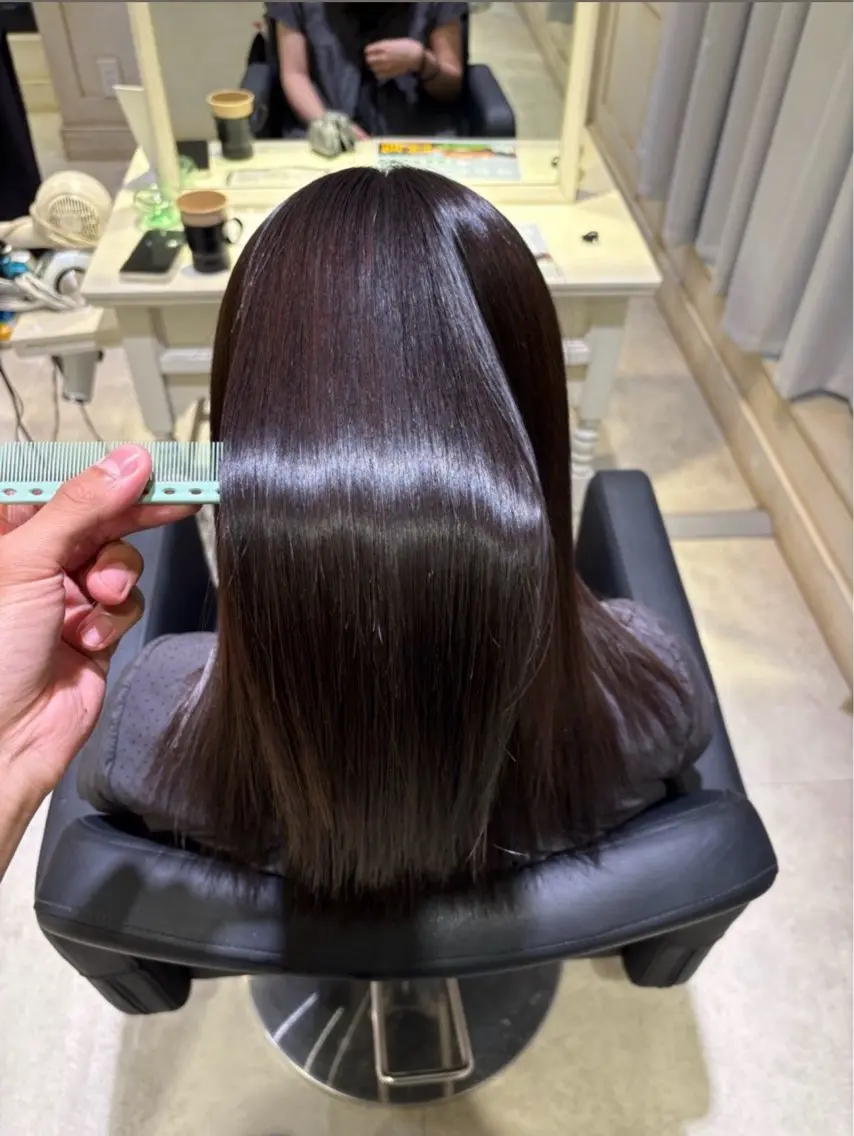 パーマ 縮毛矯正 トリートメント 💙透明感カラー/ 縮毛矯正/ゆうな💙のヘアスタイル