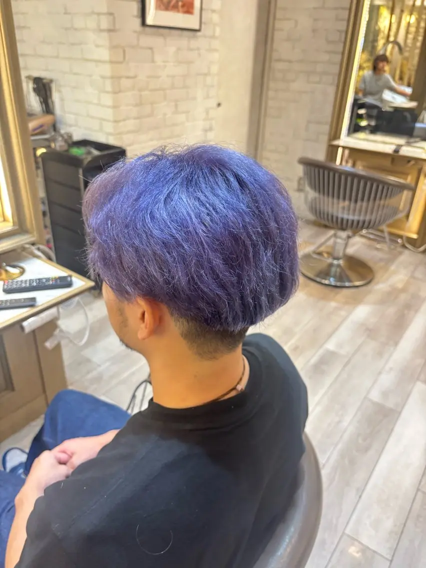 メンズ ヘアカラー Sena 🩵 cloe 三軒茶屋のヘアスタイル