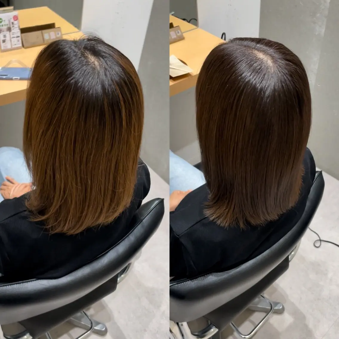 セミロング カラー アクアカラー 透明感カラー 髪質改善 トリートメント カット ヘアカラー トリートメント 髪質改善ヘアケア 艶髪特化/上田のヘアスタイル