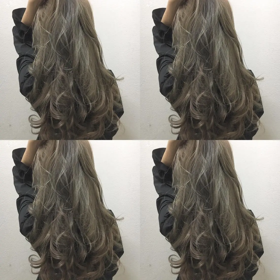 セミロング カラー アディクシーカラー グレージュ ハイライトカラー シルバー ハイライト JILBLAN京都 ショート/ハイライトのヘアスタイル