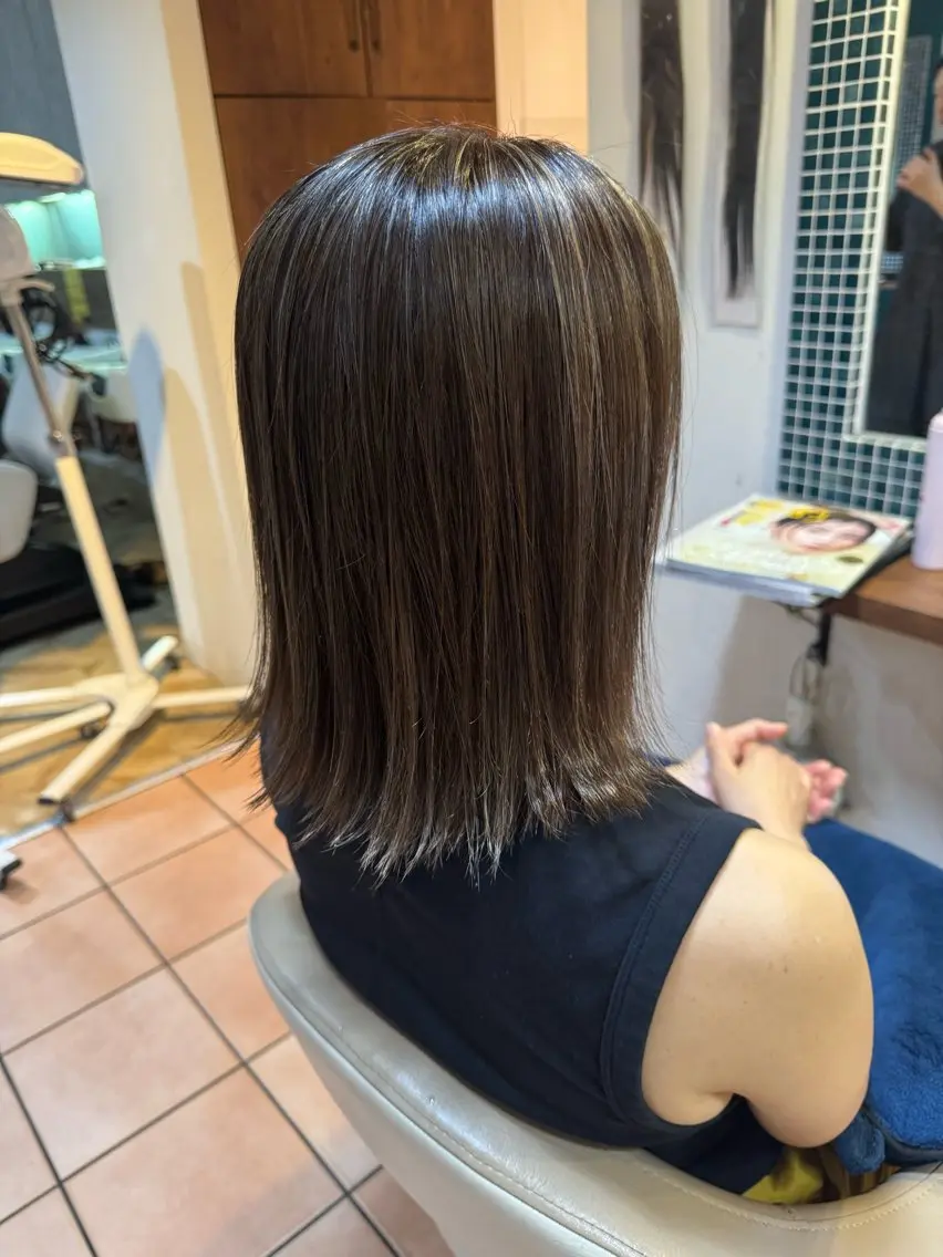 ミディアム 吉田 茂樹のヘアスタイル