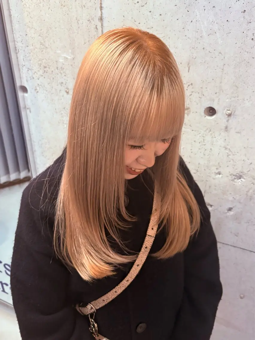 新規様限定★50%オフ🎵ブリーチ1回+オンカラー(肩下)の写真