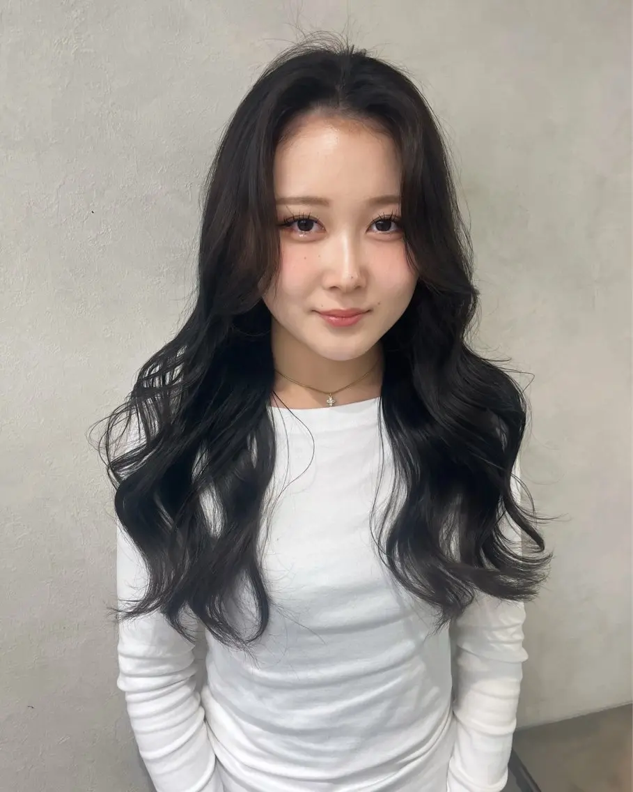 ロング カラー yui🎀ブリーチ なしベージュ／博多のヘアスタイル