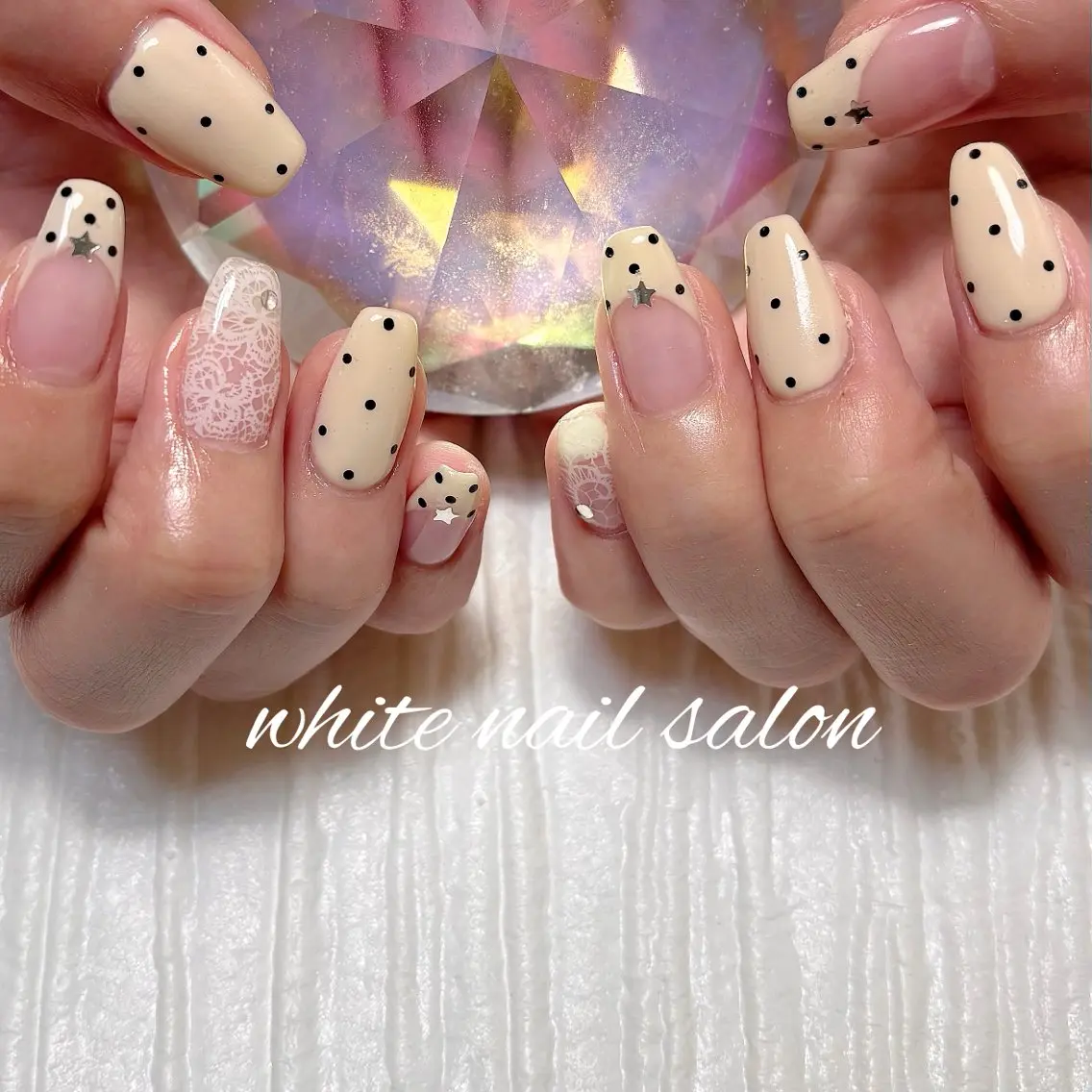 ネイル フットネイル ラメ(グリッター) 持ち込み ハンドネイル white nail salonのネイルデザイン