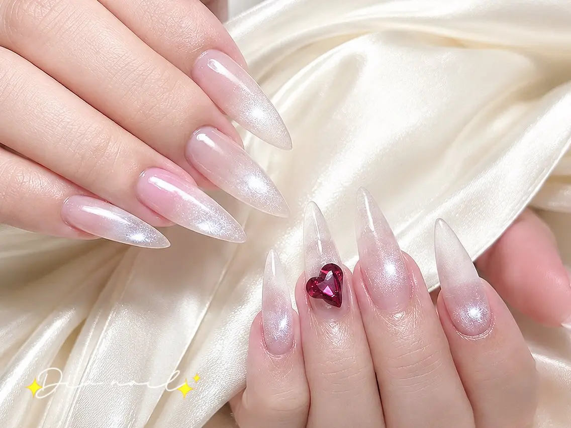 ネイル フットネイル 韓国ネイル レース マグネットネイル ニュアンスネイル ハンドネイル Dia nail サロンのネイルデザイン