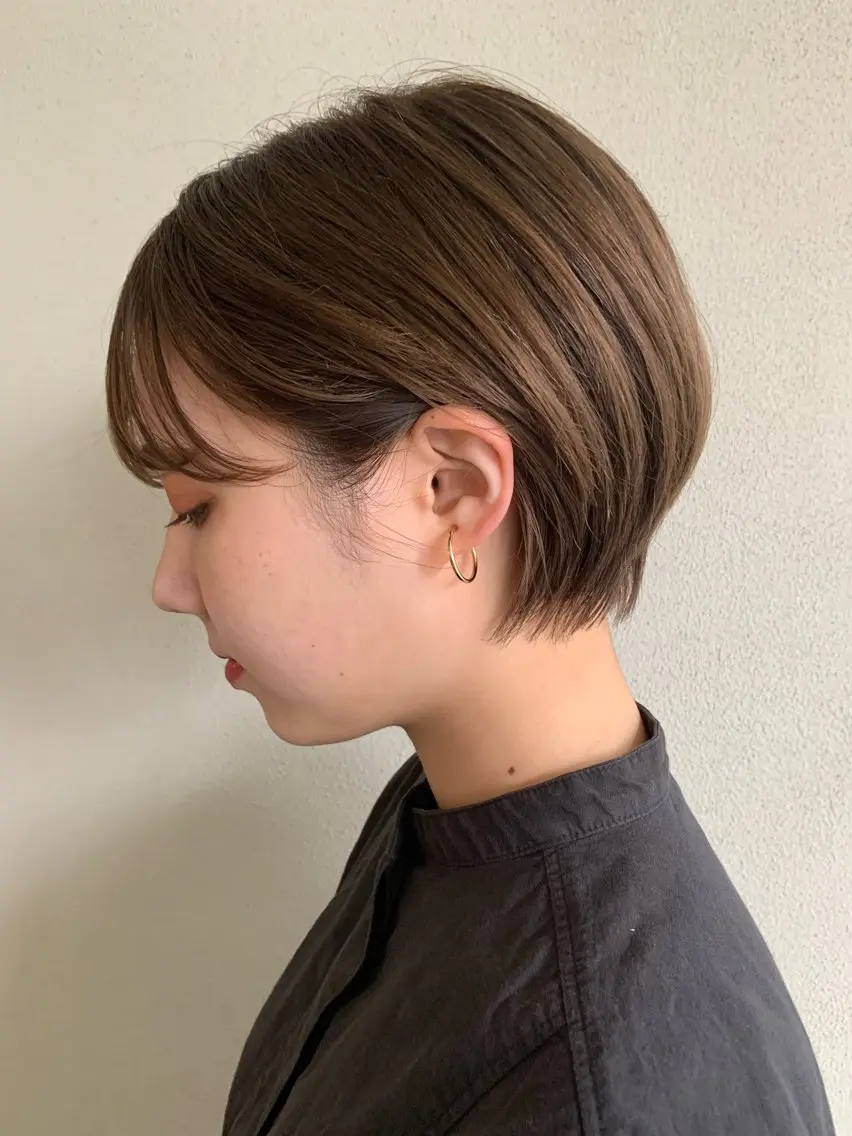 ショート ショートヘア 中島 愛のヘアスタイル