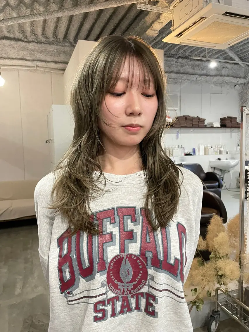 セミロング カラー ヘアカラー 田代 さつきのヘアスタイル