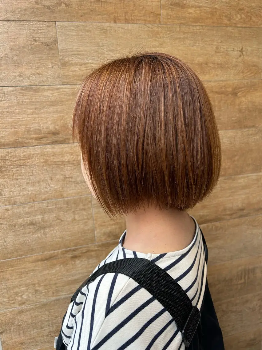ショート 縮毛矯正 うる艶×韓国hair 💠明日香💠のヘアスタイル
