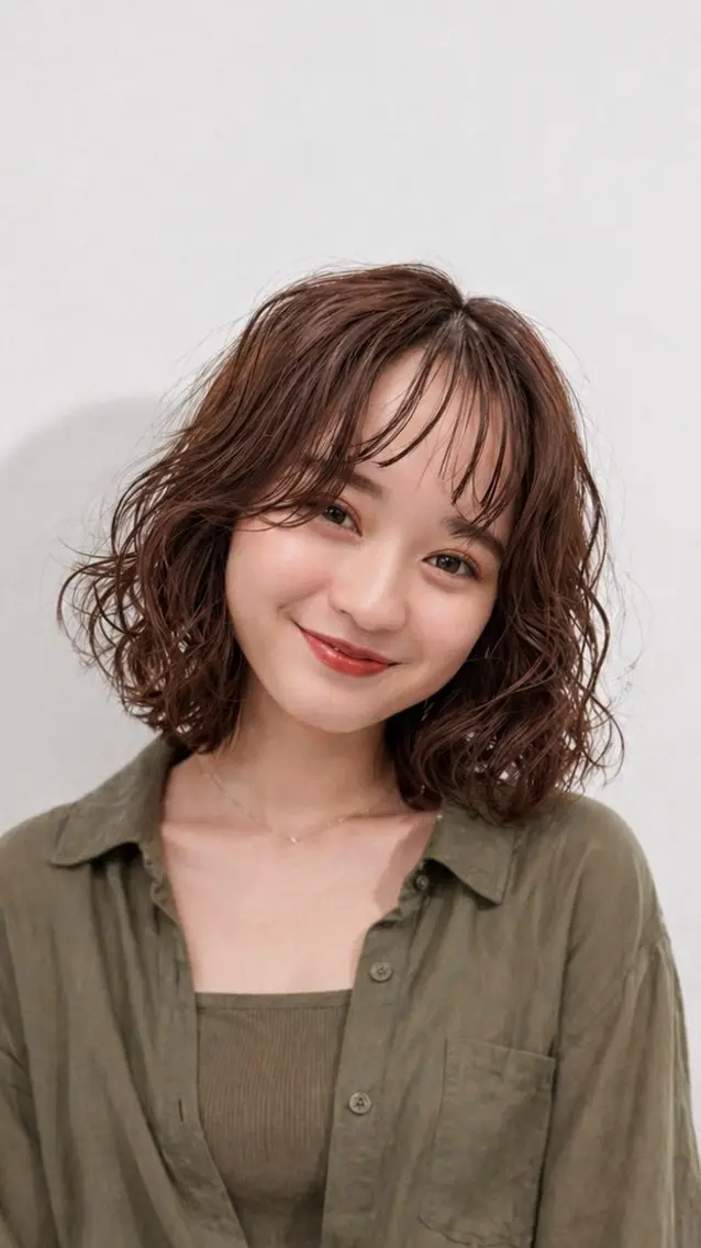 ショート カラー パーマ カット ヘアカラー メンズパーマ/名古屋 /池下/KAKKYのヘアスタイル