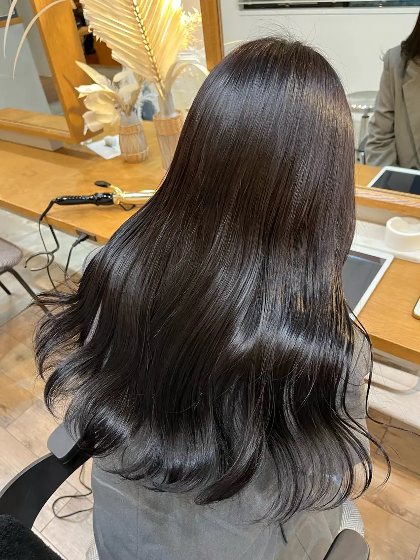 ロング カラー カット ヘアカラー トリートメント SPUR ふうのヘアスタイル