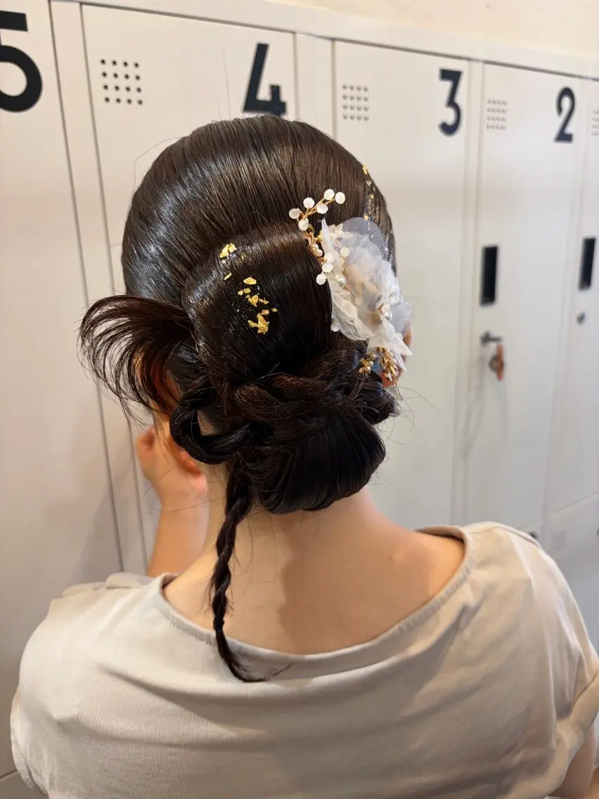 ミディアム ヘアセット 加藤 つばさのヘアスタイル