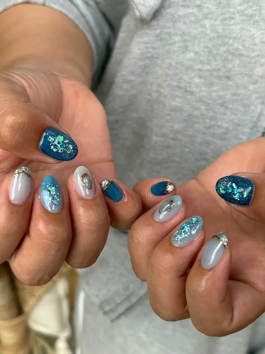 ネイル ハンドネイル 手描き🌸ニュアンス monny nailのネイルデザイン