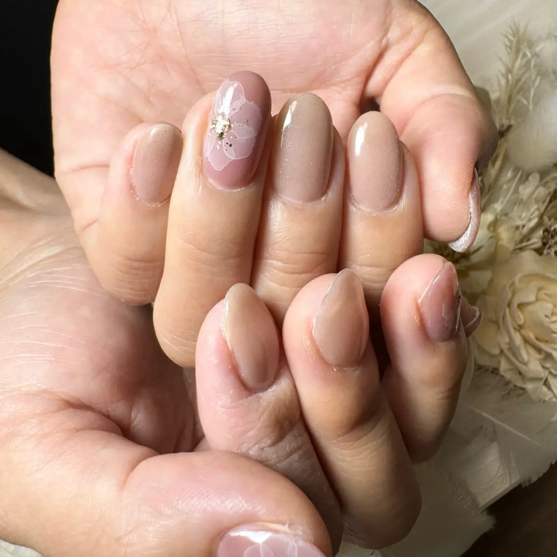 ネイル フラワーネイル ハンドネイル Hana_ Rieのネイルデザイン