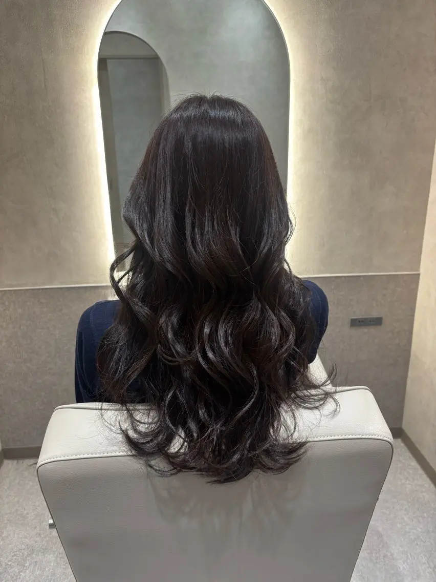 ロング カラー zina🎀レイヤー 大西美羽のヘアスタイル