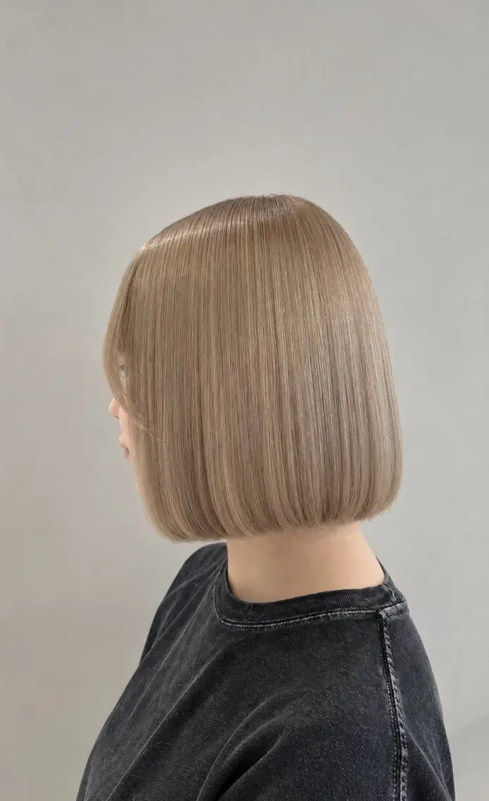 ミディアム カット ヘアカラー トリートメント ブリーチカラー特化 美容師/𝕐𝕌𝕀のヘアスタイル