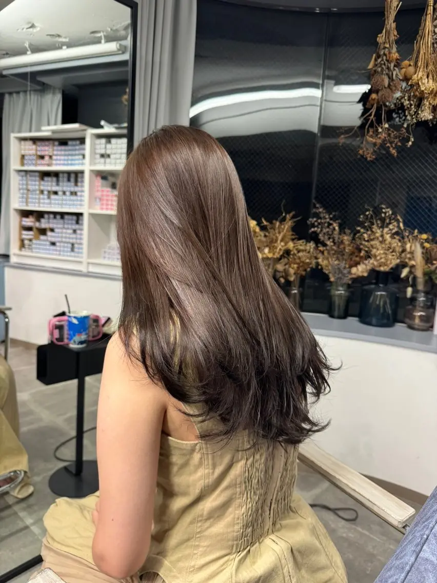 似合わせカット＋艶カラー✨お悩みに合わせてカットし、ご希望のお色味をご相談のうえ綺麗な仕上がりをご提供します！の写真