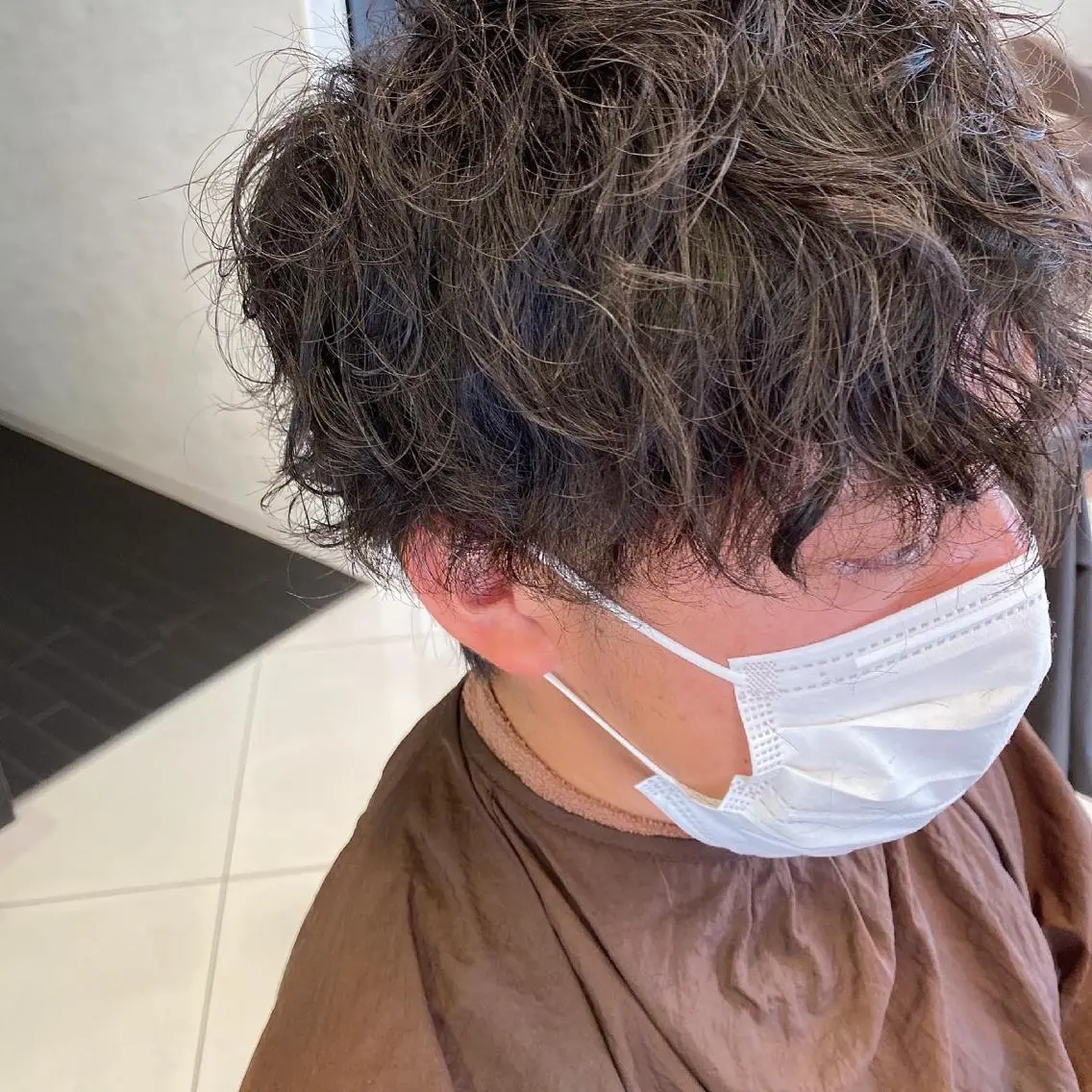 パーマ メンズ earth甲府昭和店 東 允のヘアスタイル