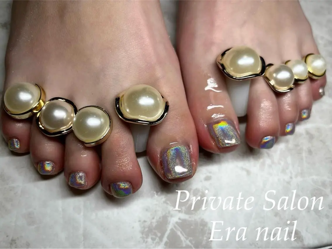 ネイル ワンカラーネイル フットネイル Era nailのネイルデザイン