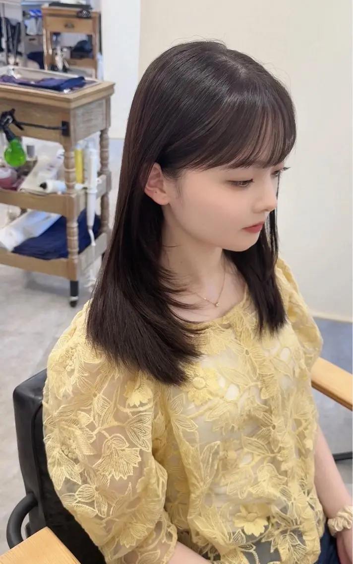 【🤍大人気メニュー🤍】似合わせカット+アディクシーカラー🎀 迷ったらコレ🎫の写真