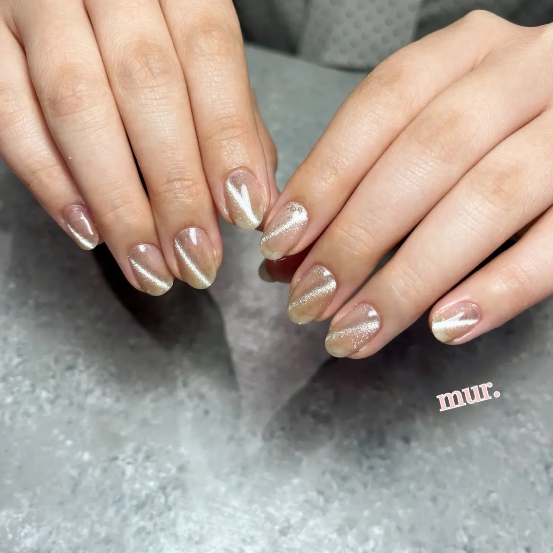 ネイル マグネットネイル ワンカラーネイル nailsalon mur.のネイルデザイン