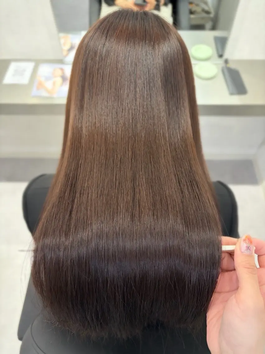 ロング 縮毛矯正 カット 縮毛矯正 🫧縮毛矯正支持率 No.1 ほのか🫧のヘアスタイル