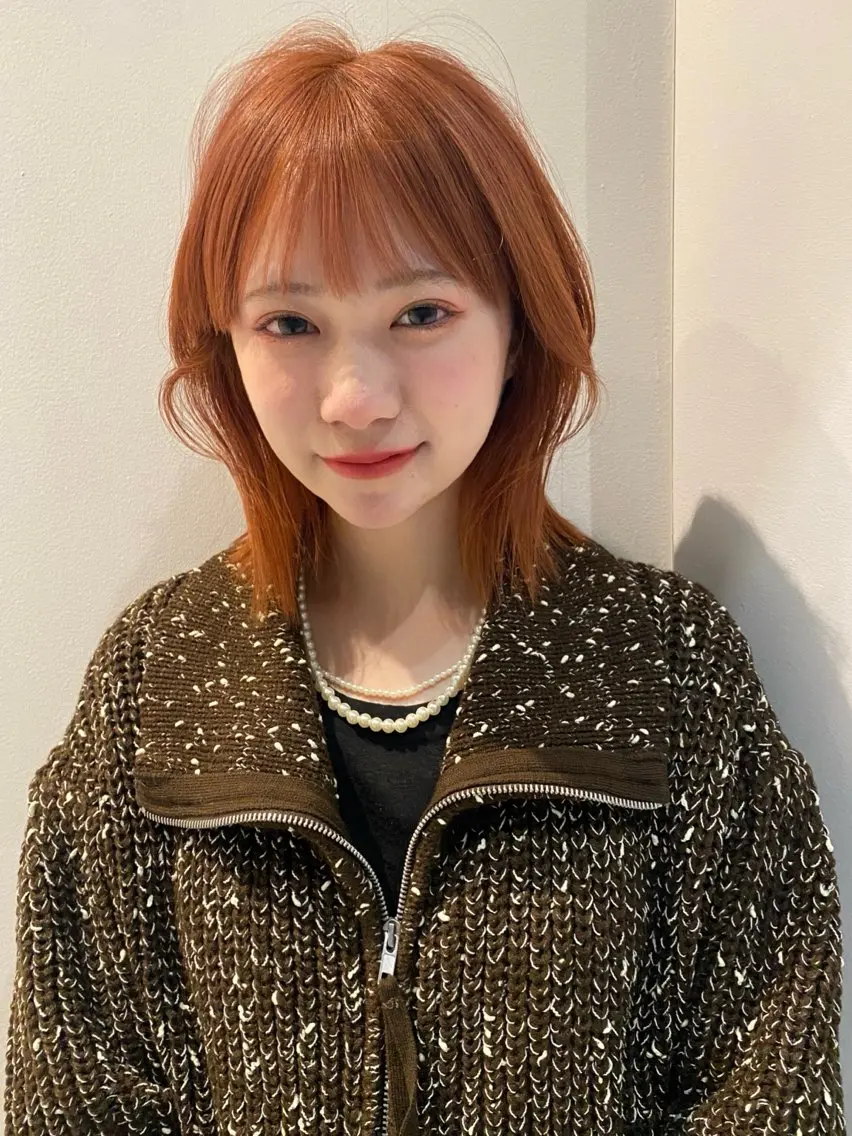 ミディアム カラー カット ヘアカラー トリートメント mai / linoah˚✧のヘアスタイル