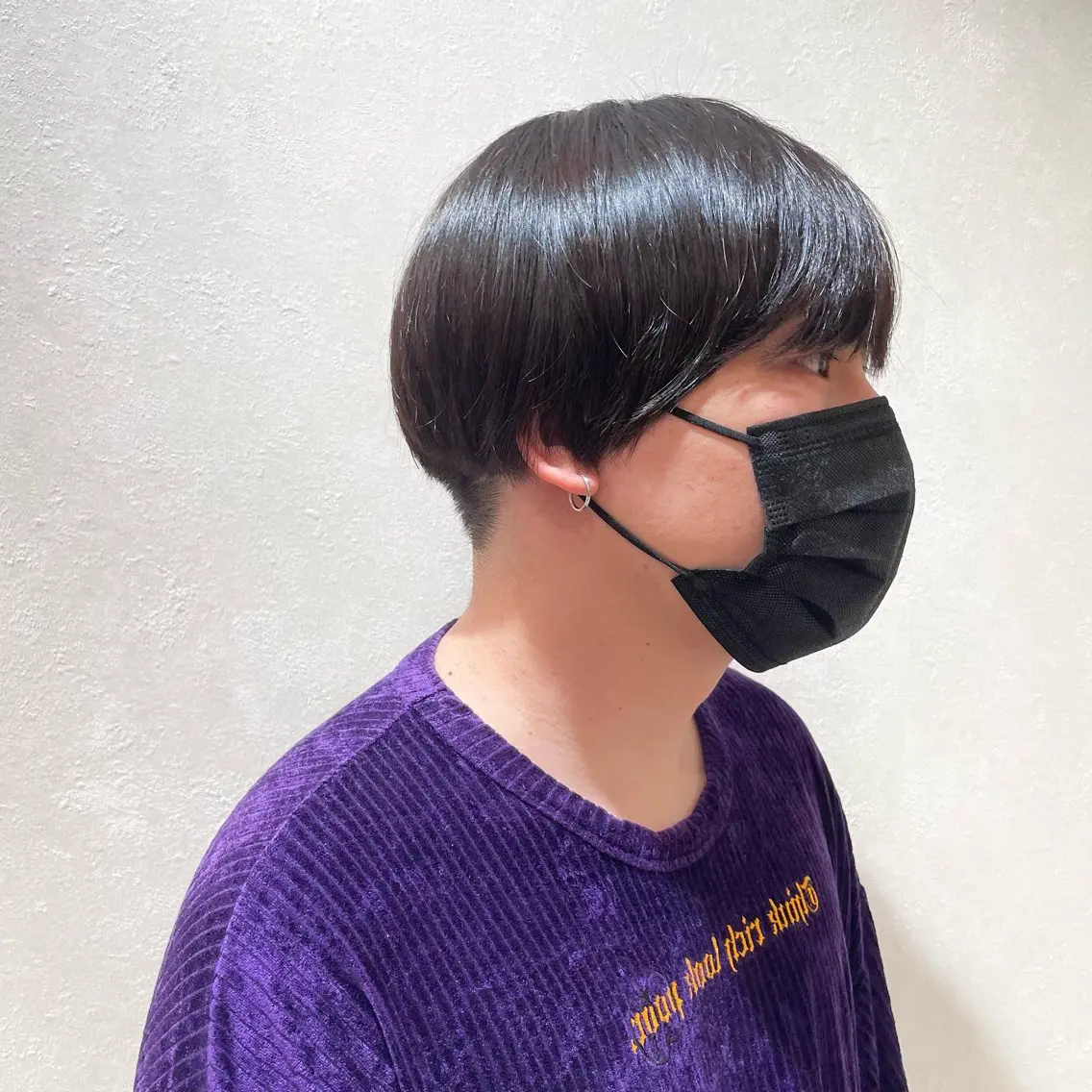 メンズカット+ストレートの写真