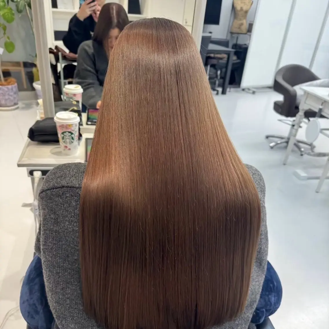ロング 髪質改善 縮毛矯正 盛れ暖色デザイナー/ 髪質改善/Shionのヘアスタイル