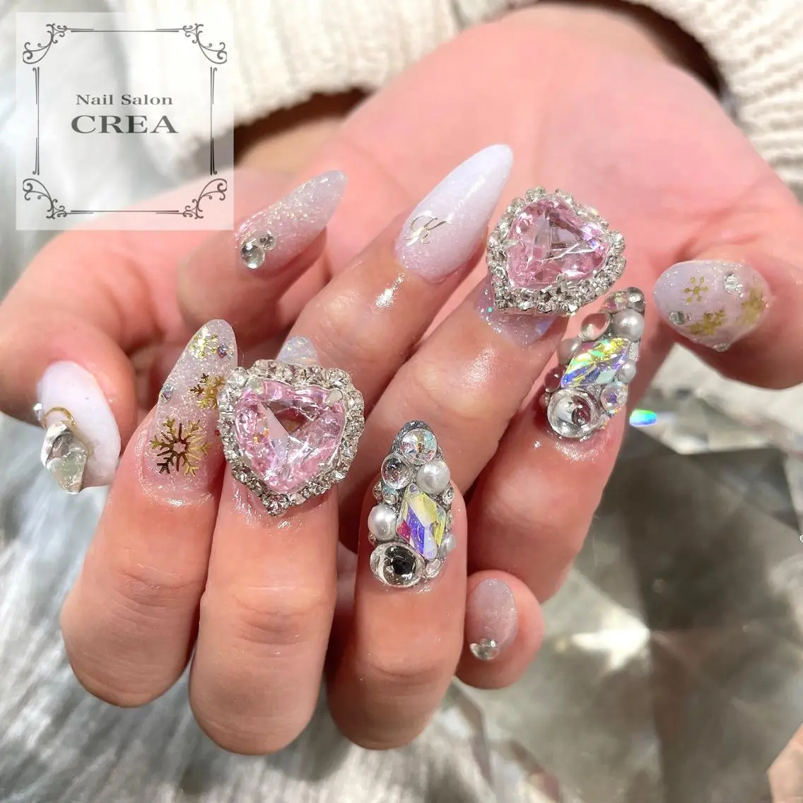 ネイル ハート NailSalon CREAのネイルデザイン