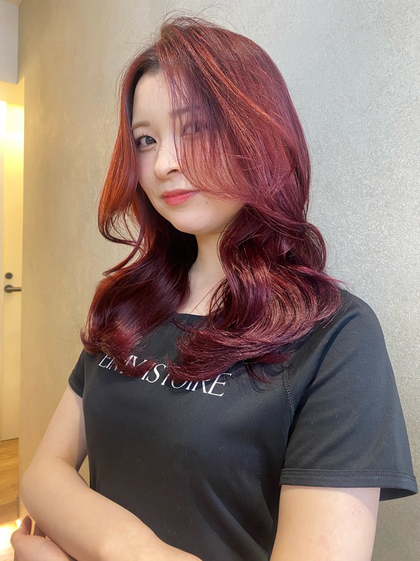 ロング カラー ヘアカラー nail★ハイトーン ⭐️SORA⭐️のヘアスタイル