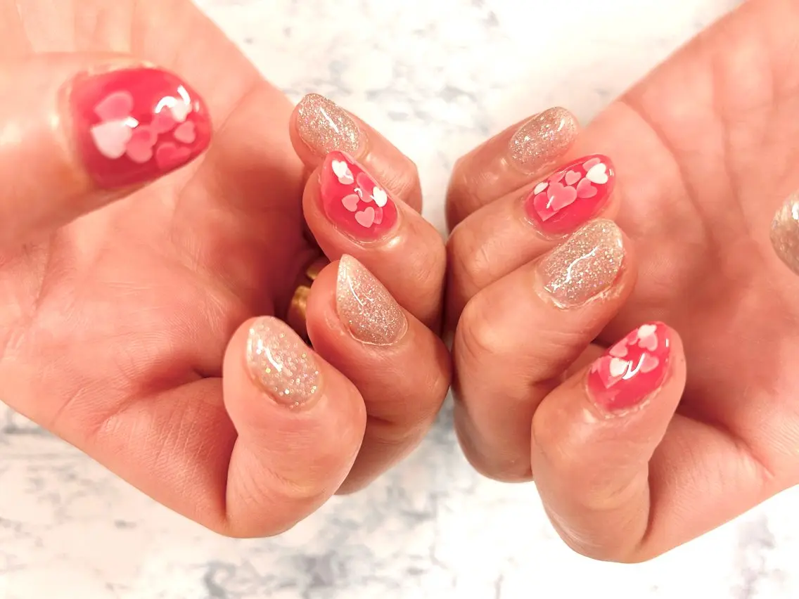 ネイル ハート 杉山 ネイリストのネイルデザイン
