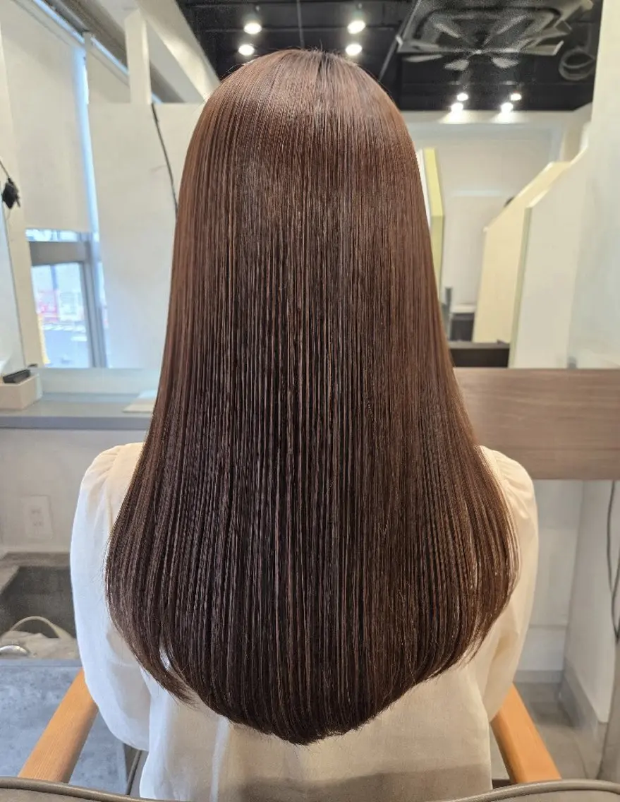 ロング パーマ カット 縮毛矯正 from…/ IPPEIのヘアスタイル