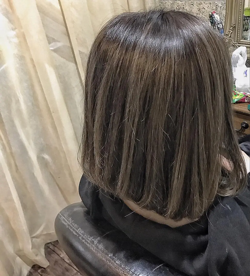 ミディアム カラー 透明感カラー メッシュ Tsuyoki .のヘアスタイル