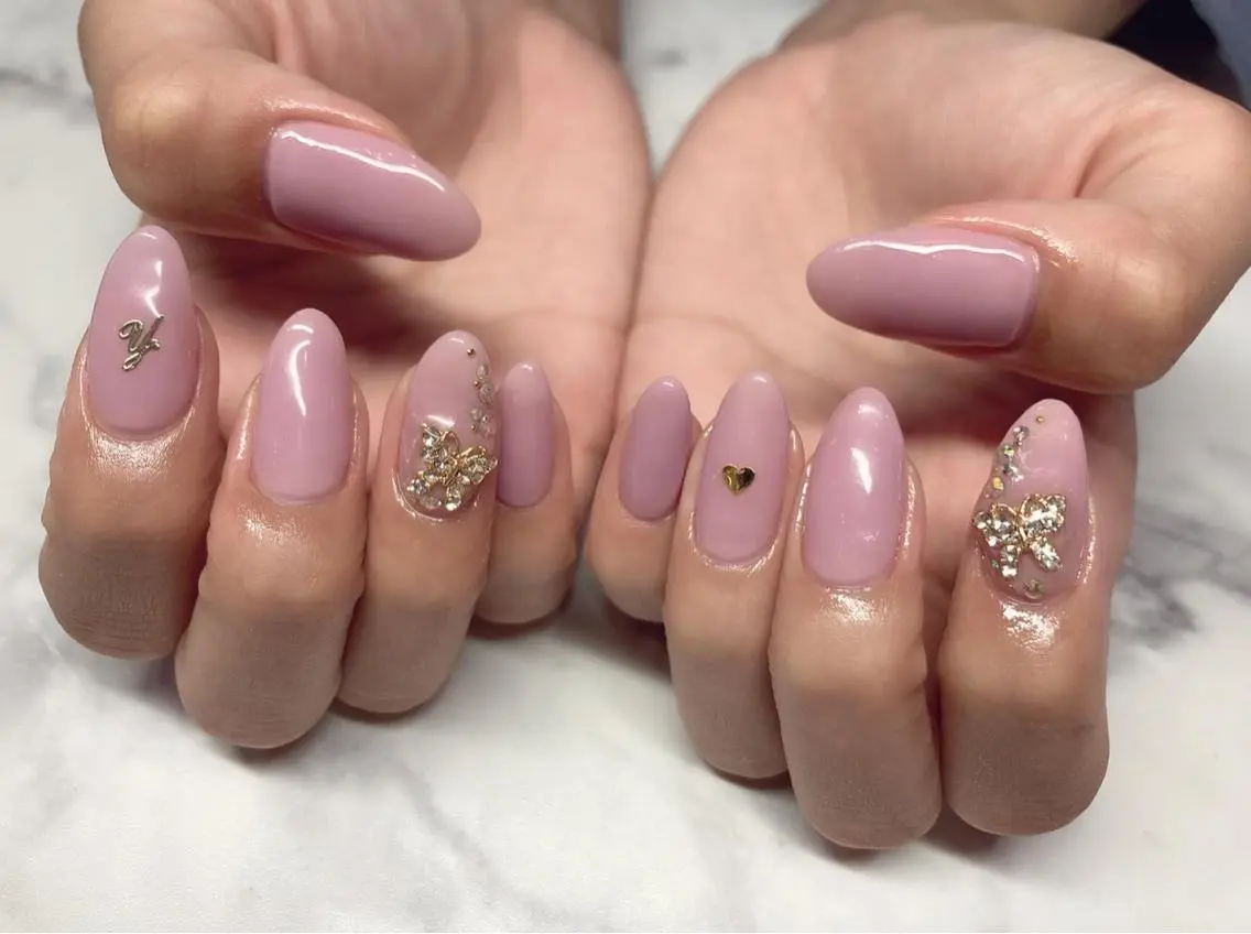 ネイル 長さ出し ジェルネイル パラジェル スカルプネイル シンプルネイル ハンドネイル Nail&eye Belire 新宿のネイルデザイン